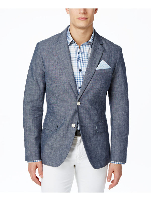 Tasso Elba Blue Blue Blazer Jacket