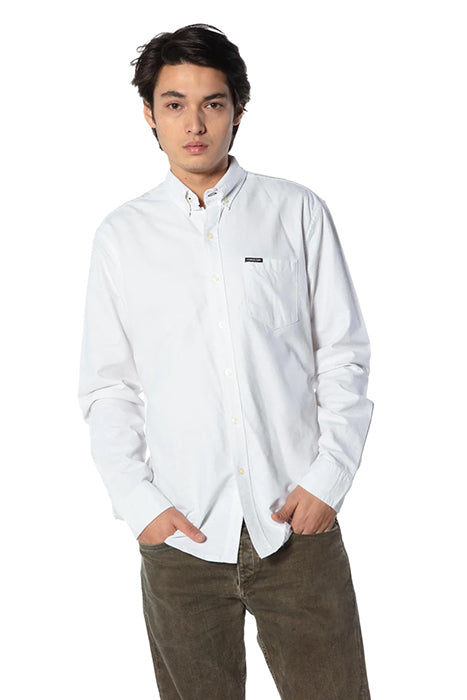 Otrium,Members Only, Members Only White Button Up Dress Shirt With Front Chest Pocket, White, Extra Extra Large-51-TagXXL