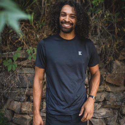 Taelor.Style, Koup Black Cinnamon-Infused Anti-Odor Shortsleeve Performance Tee, Black, Medium-42-TagM