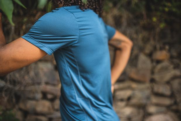 Brand Partner,Koup, Koup Teal Cinnamon-Infused Anti-Odor Shortsleeve Performance Tee, Blue, Medium-41-TagM