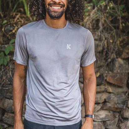 Brand Partner,Koup, Koup Grey Cinnamon-Infused Anti-Odor Shortsleeve Performance Tee, Grey, Medium-43-TagM