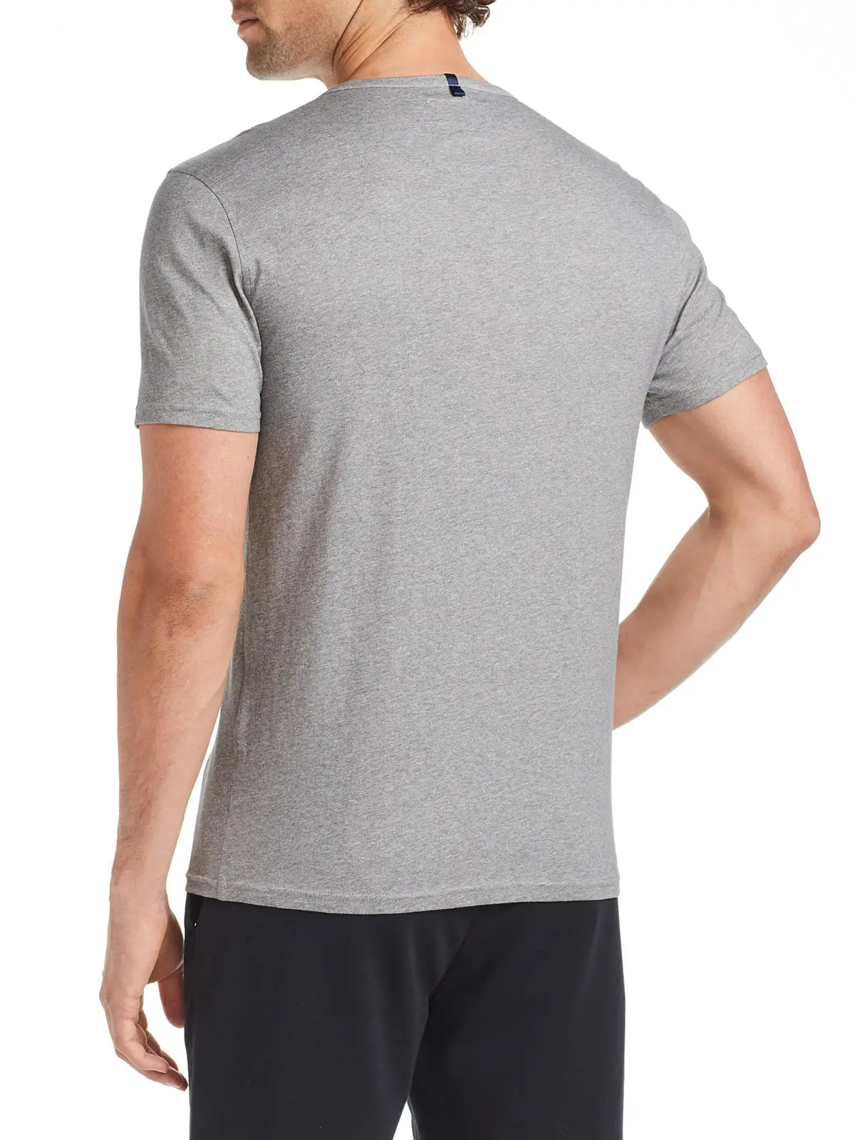 Faire,W.R.K., W.R.K Grey Heathered Short Sleeve Henley, Grey, Large-42-TagXL