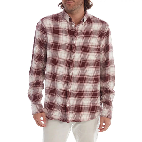 Miners Clothing Company Red Plaid Print Flannel