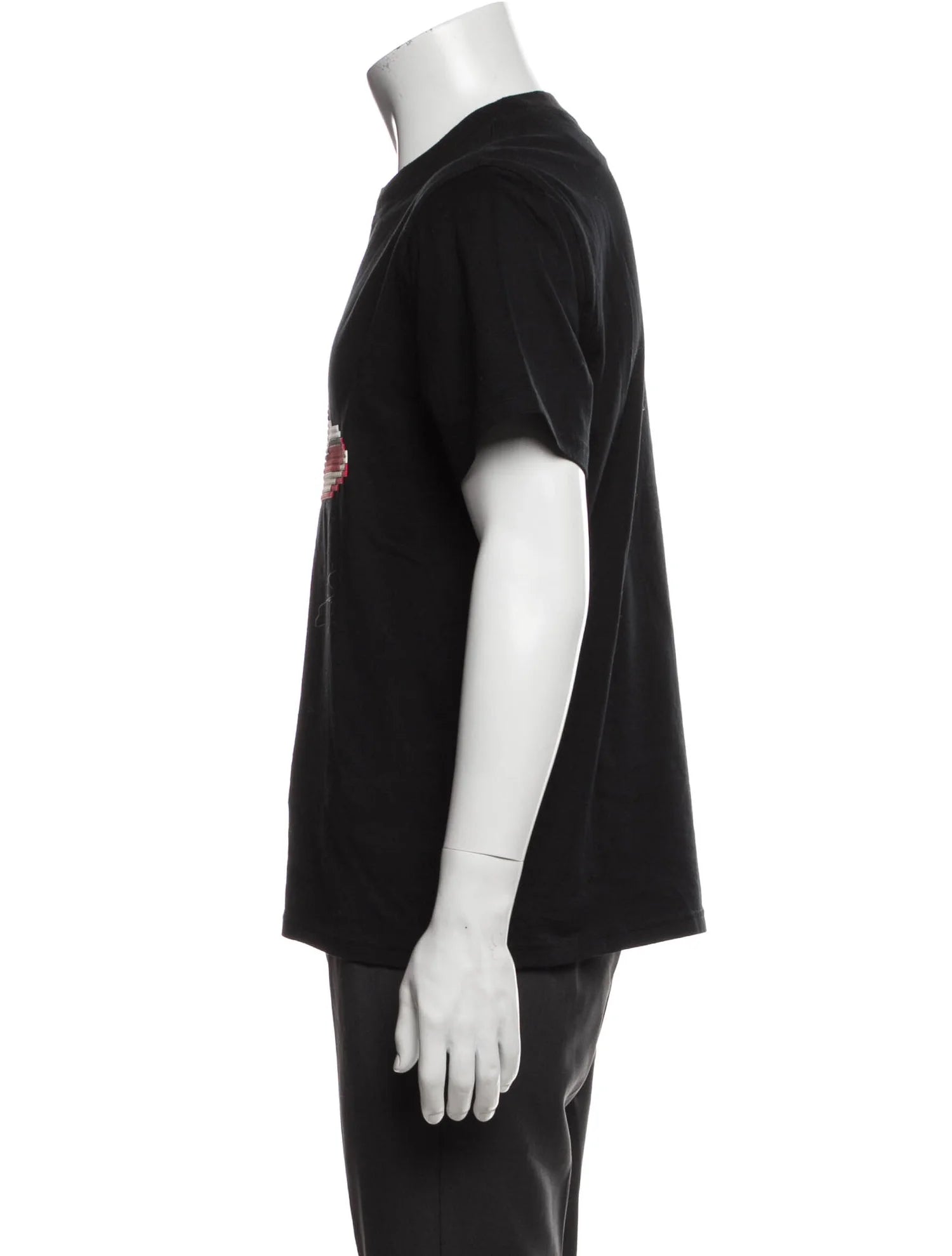 The RealReal,Mostly Heard Rarely Seen, Mostly Heard Rarely Seen Black Short Sleeve T-Shirt With Lego Sneaker Appliqué, Black, Small-40-TagS