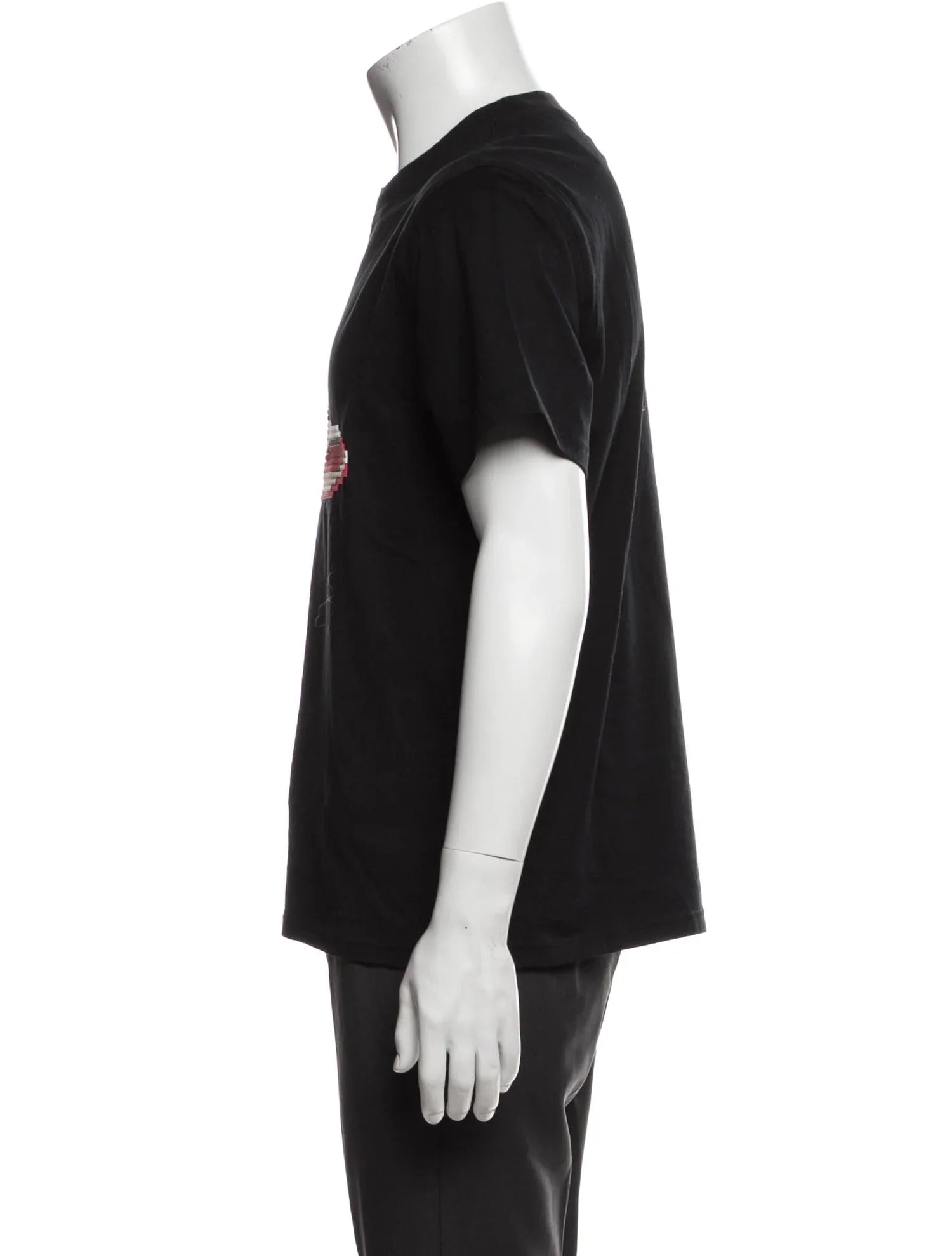 The RealReal,Mostly Heard Rarely Seen, Mostly Heard Rarely Seen Black Short Sleeve T-Shirt With Lego Sneaker Appliqué, Black, Small-40-TagS