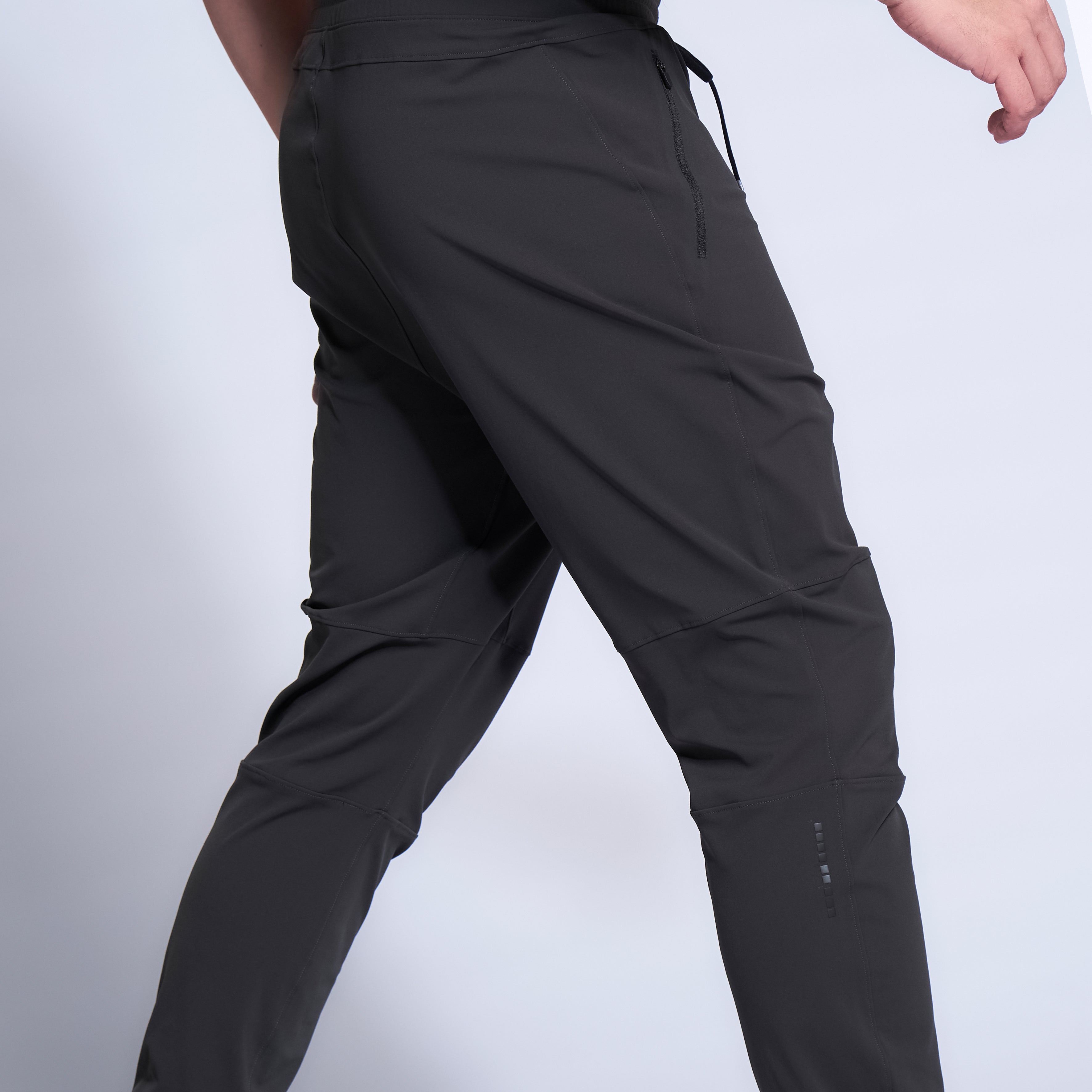 Brand Partner,2124Fit, 2124Fit Motion Stretch Black Athletic Joggers, Black, 32W-30L-TagXL