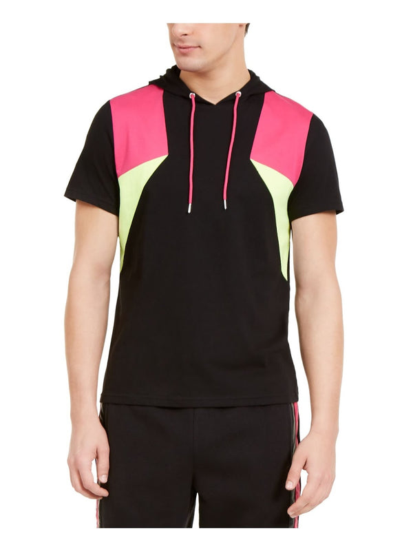 INC Black Colorblock Shortsleeve Sweatshirt