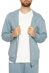 Naked Wardrobe Baby Blue Zip Up Hooded Jacket
