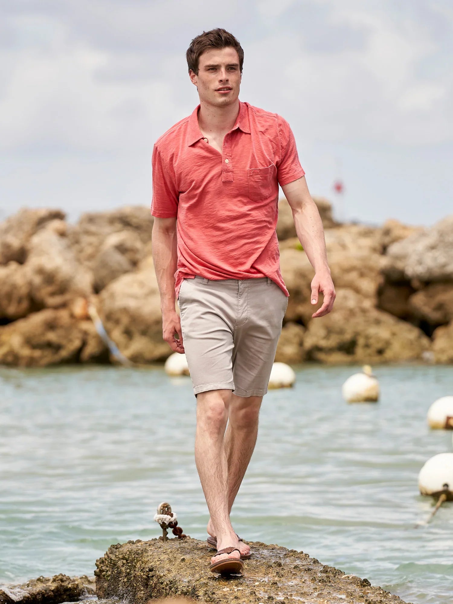 Faire,Nantucket Whaler, Nantucket Whaler Tan Stretch Slim Fit Chino Short, Tan, 36W-9L-Tag3634W-9L-Tag3438W-9L-Tag38