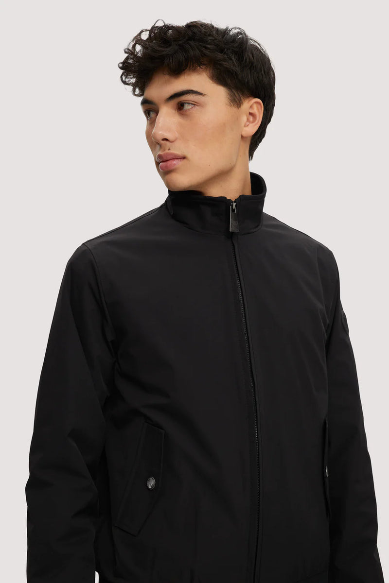 Noize Black Mock Neck Zip Up Racing Jacket – Taelor.Style