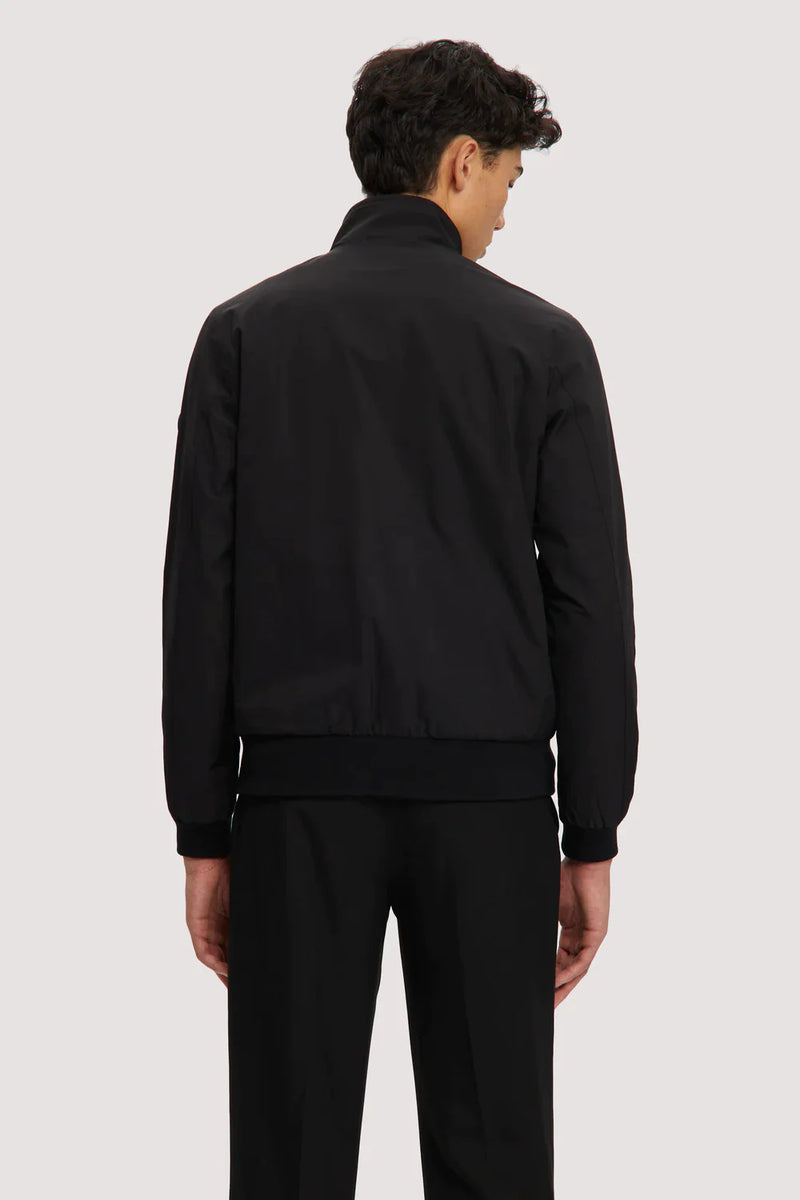 Noize Black Mock Neck Zip Up Racing Jacket