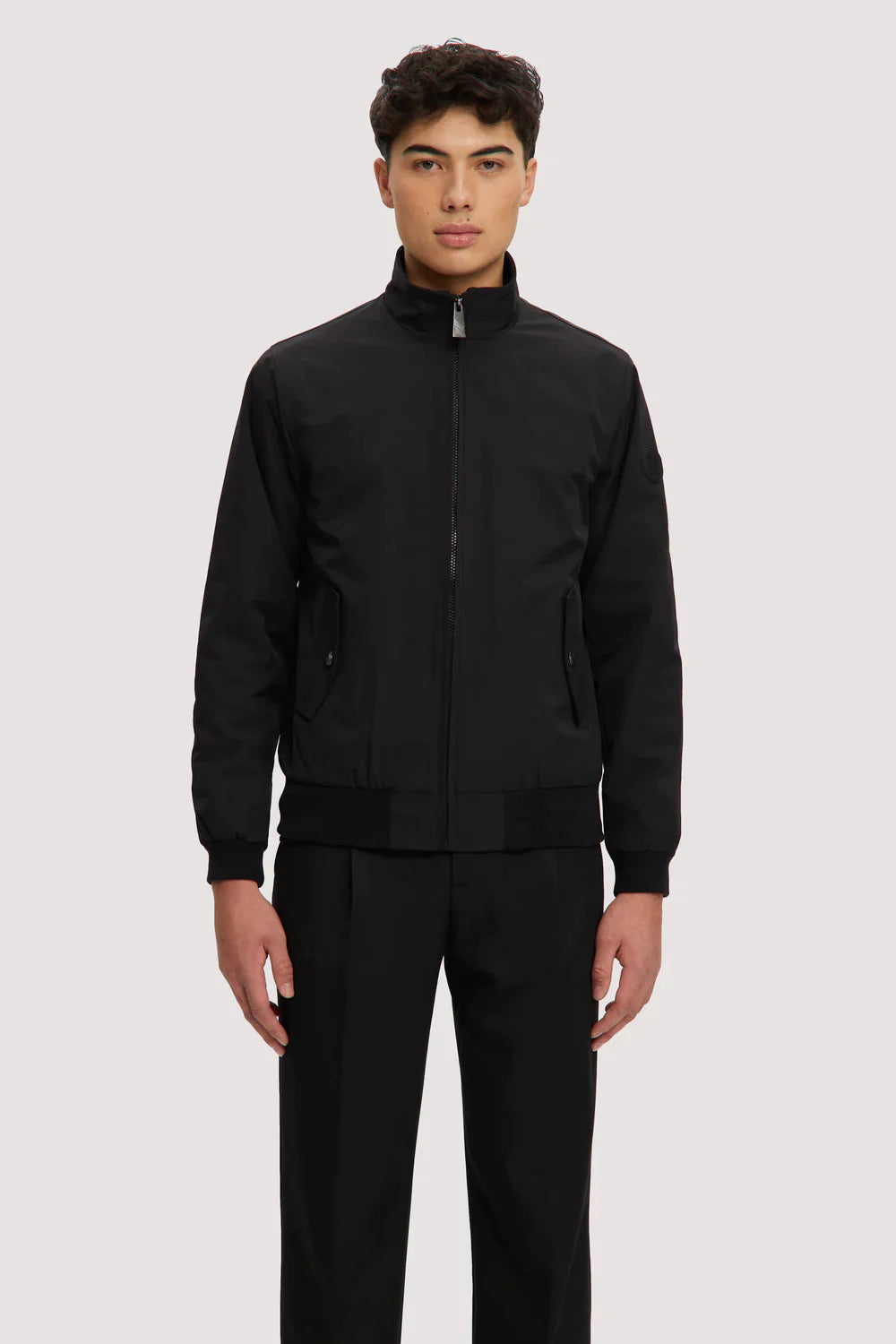 Wholesale,Noize, Noize Black Mock Neck Zip Up Racing Jacket, Black, Large-47-TagLMedium-45-TagM