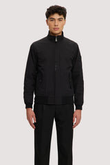 Noize Black Mock Neck Zip Up Racing Jacket