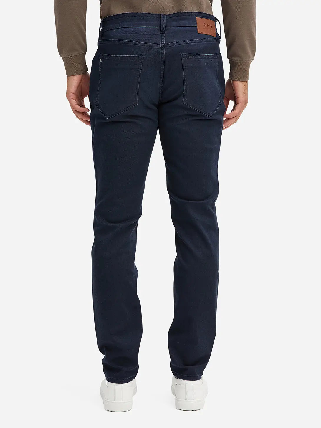 Faire,O.N.S, O.N.S Dark Wash Stretchy Slim Straight Denim Jeans, Blue, 30W-30L-Tag30
