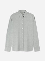 O.N.S Light Grey Brushed Cotton Long Sleeve Button Up Shirt