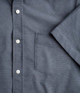 Olivers Blue Grey Short Sleeve Button Up