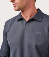 Olivers Blue Long Sleeve Buttonless Polo