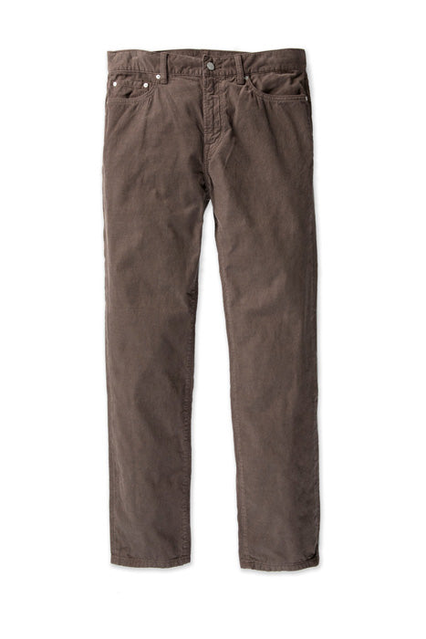 Outerknown Brown Organic Slim Corduroy 5 Pocket Pants