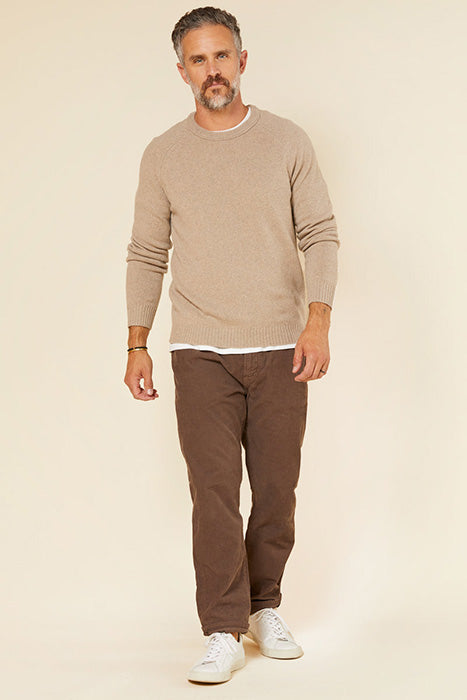 Otrium,Outerknown, Outerknown Brown Organic Slim Corduroy 5 Pocket Pants, Brown, 34W-31L-Tag34
