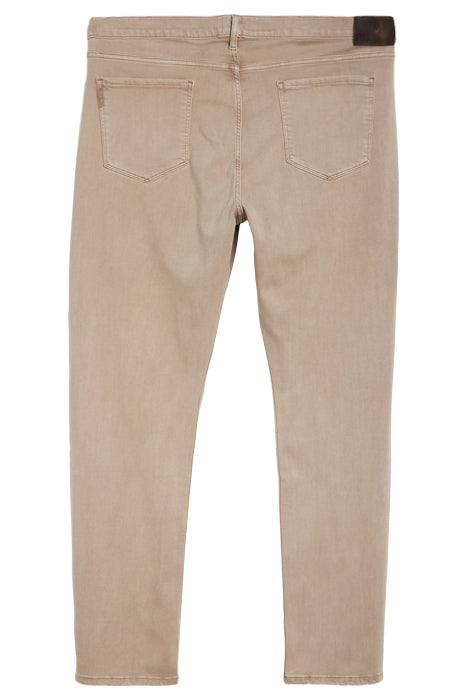 Otrium,Paige, Paige Taupe Garment Wash Slim Straight Stretch Denim Jeans, Tan, 38W-34L-Tag36