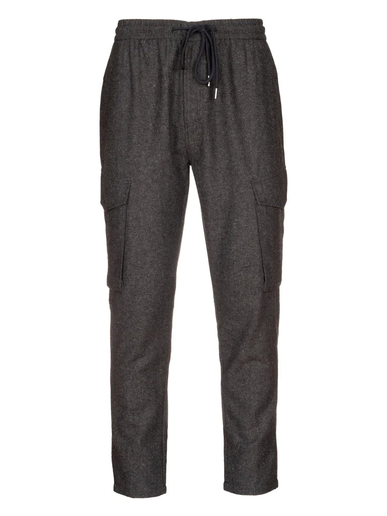 Paisley & Gray Drawstring Slim Fit Tweed Cargo Pants