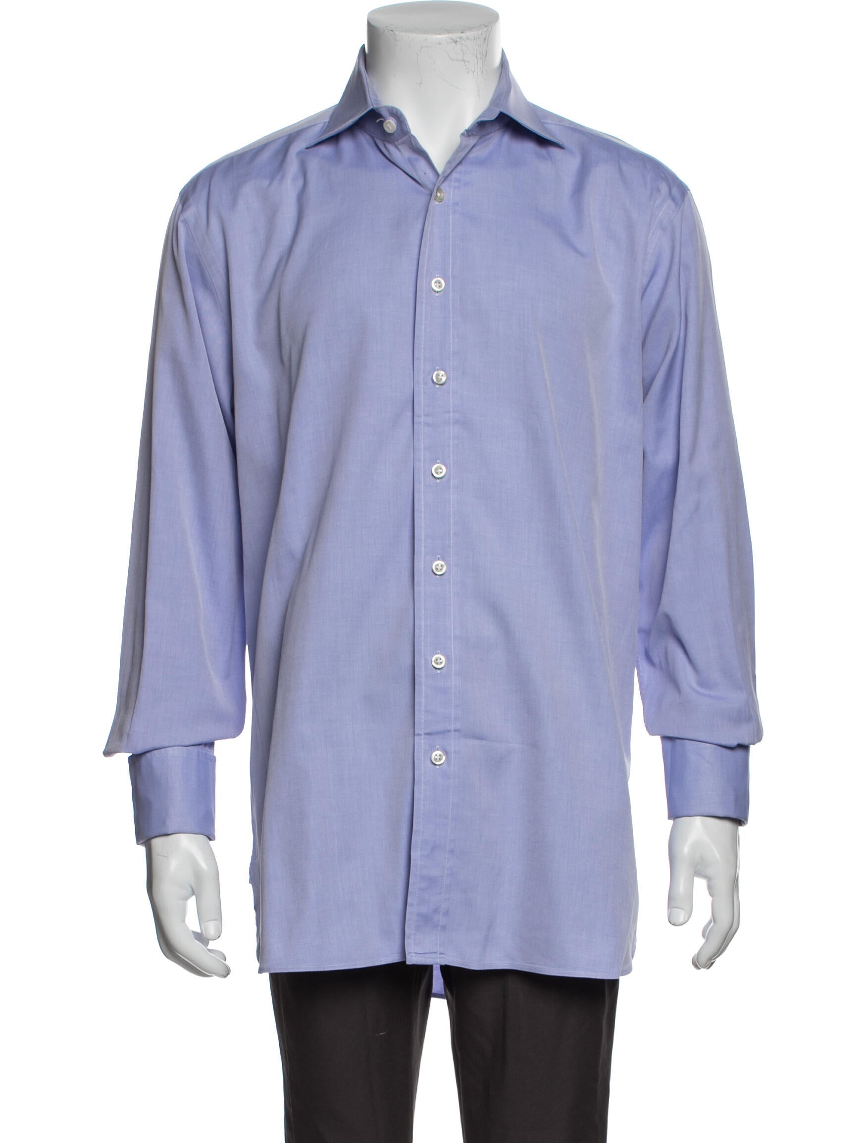 The RealReal,Paul Stuart, Paul Stuart Blue Dress Button Up Shirt, Blue, Large-46-TagL