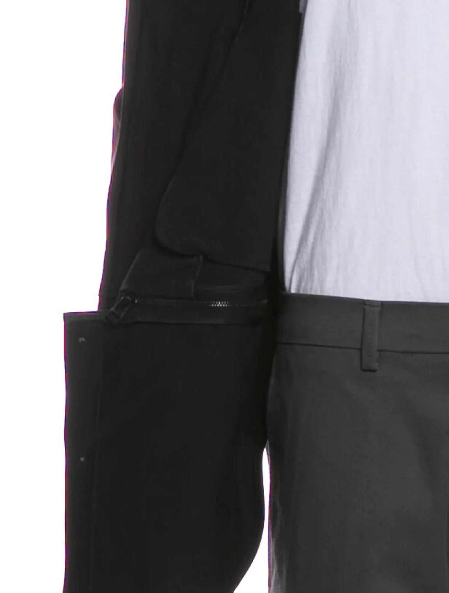 The RealReal,Philip Lim, Phillip Lim Black With Burgundy Colorblock Sleeves Bomber Jacket, Black, Small-40-TagXS