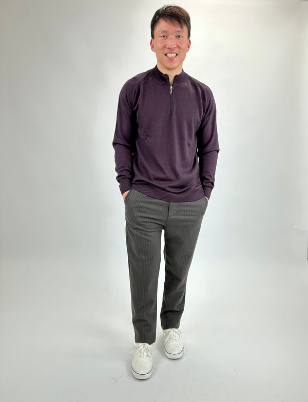 Jakamen Wine Quarter Zip Pullover