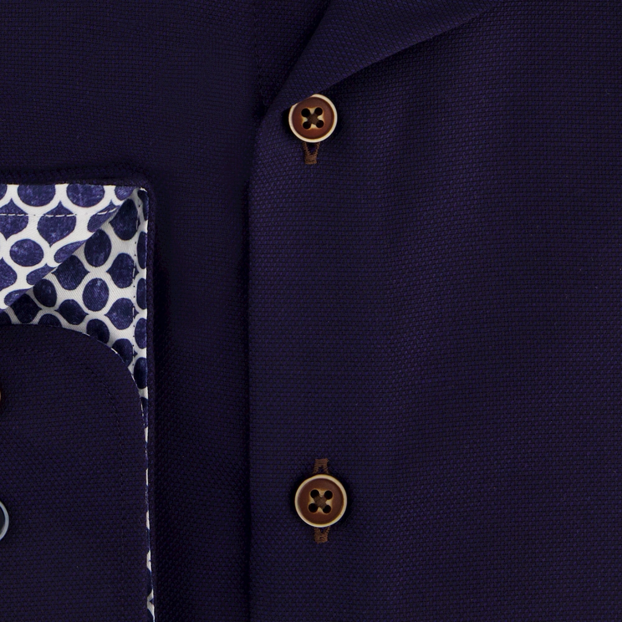 Brand Partner,R2 Amsterdam, R2 Amsterdam Dark Purple Long Sleeve Button Up Shirt, Purple, Extra Extra Large-51-TagXXL