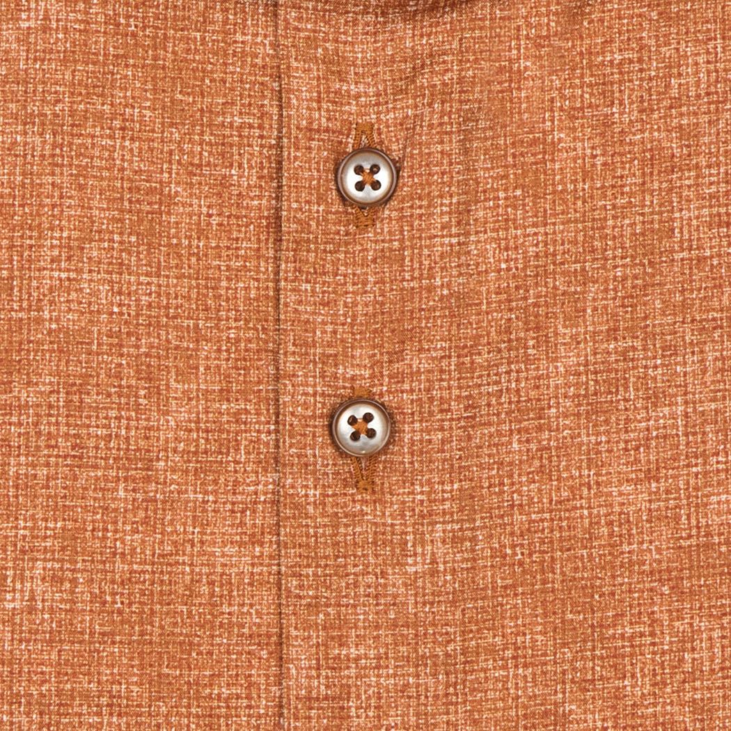 Brand Partner,R2 Amsterdam, R2 Amsterdam Orange Crosshatch Print Long Sleeve Button Up Shirt, Orange, Medium-43-Tag40