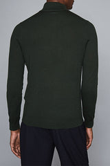Reiss Dark Green Quarter Zip Pullover Sweater