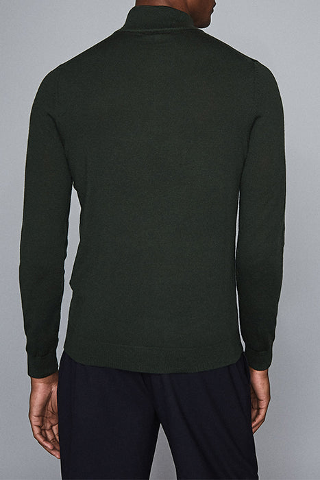 Reiss Dark Green Quarter Zip Pullover Sweater – Taelor.Style