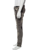 Represent Grey Sand Wash Destructed Ultra Skinny Jeans