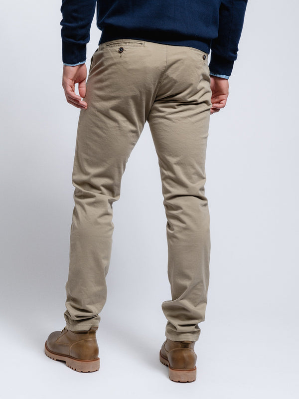 SMF Khaki Slim Fit Chino Pant