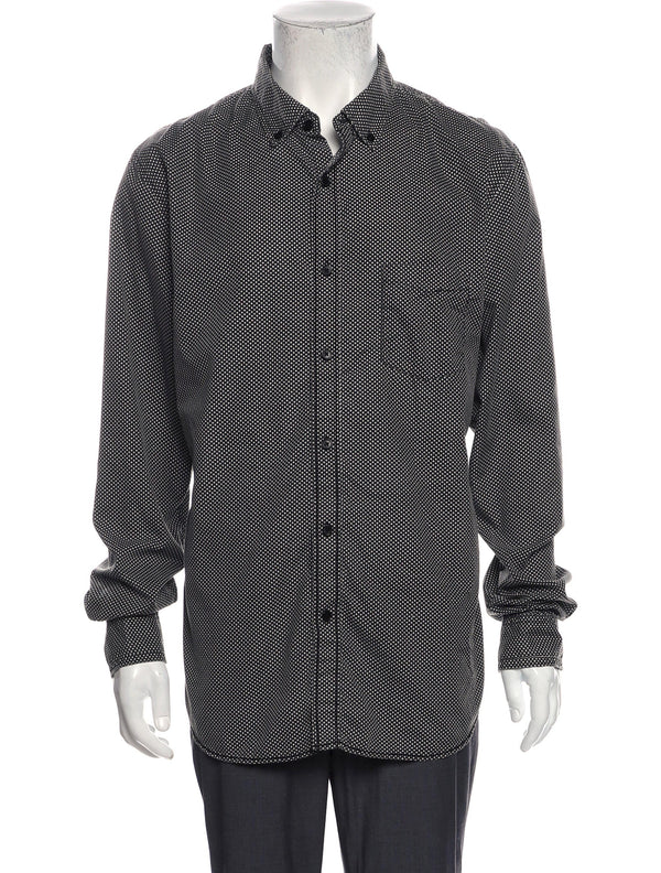 Sovereign Code Black Mini Check Button Up Shirt