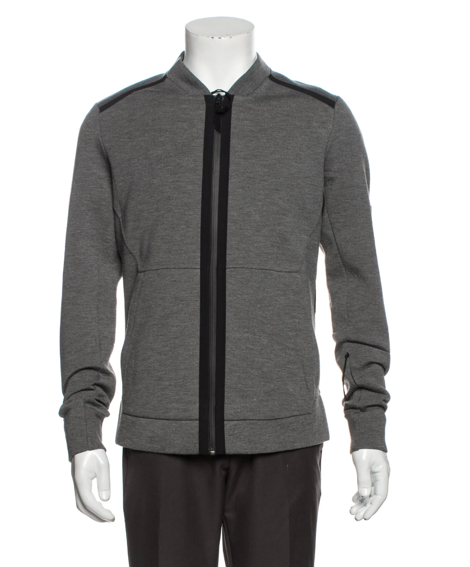 The RealReal,Isaora, Isaora Light Grey Knit Bomber Jacket, Grey, Extra Small-41-TagS