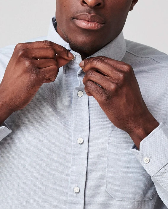 Brand Partner,Western Rise, Western Rise Light Blue Merino Wool Button Down Shirt, Blue, Extra Large-46-TagXLLarge-45-TagXLLarge-44-TagLMedium-42-TagLMedium-42-TagMMedium-41-TagMSmall-40-TagS