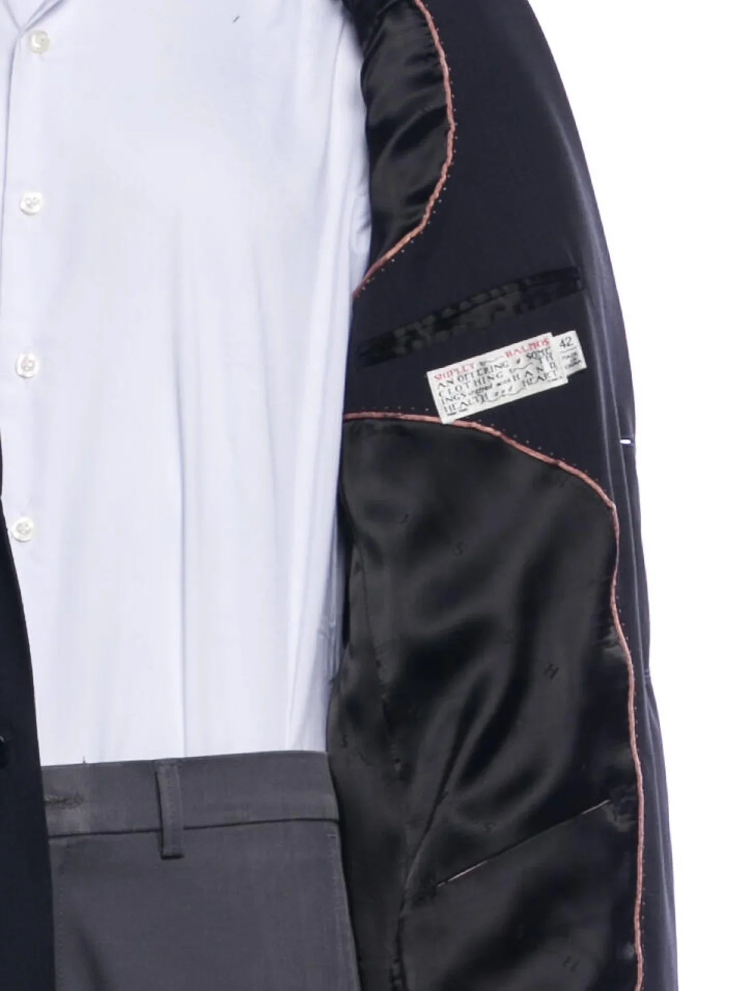 The RealReal,Shipley & Halmos, Shipley & Halmos Black Micro Stripe Blazer, Black, Extra Large-52-Tag42