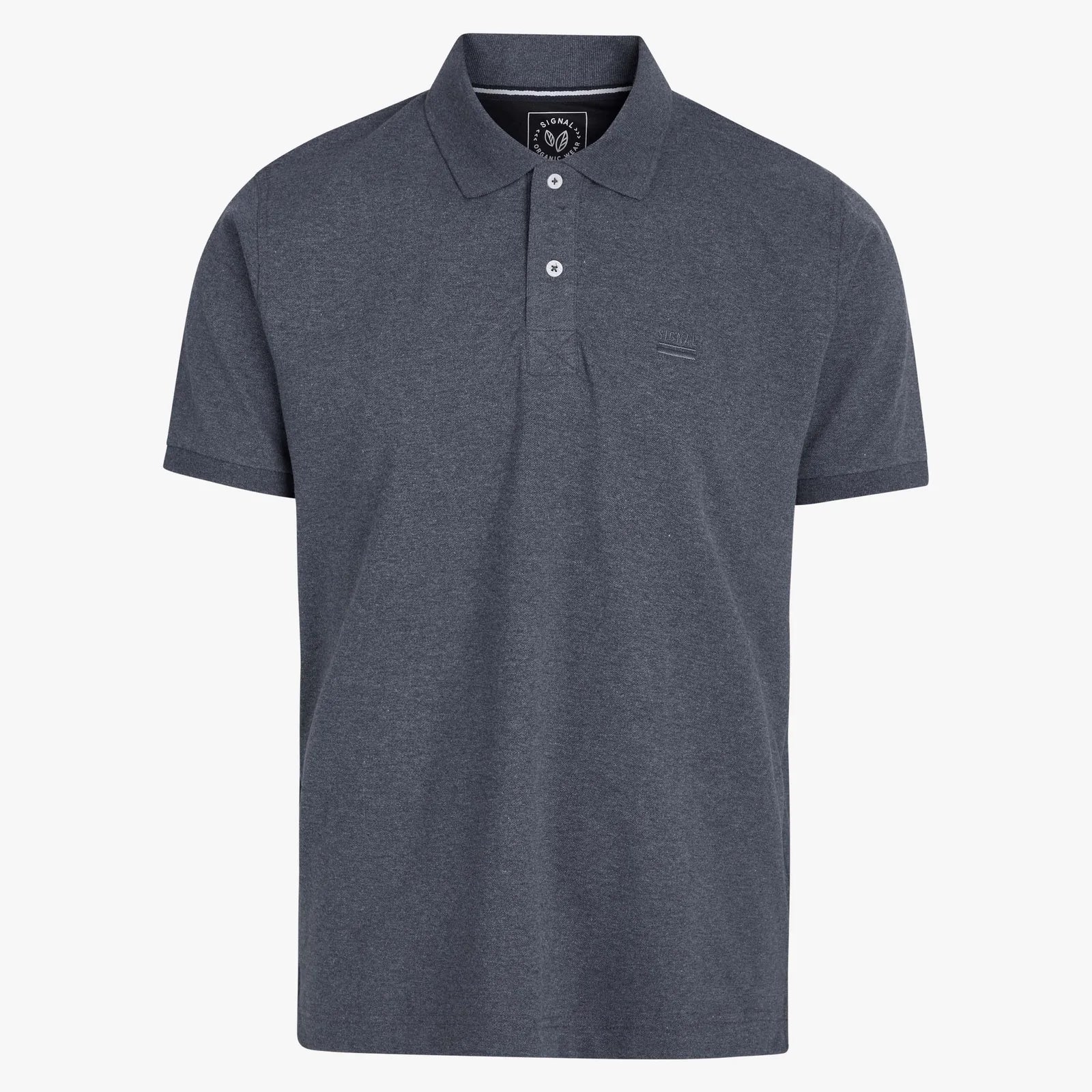 Faire,Signal Clothing, Signal Clothing Blue Grey Short Sleeve Polo, Grey, Large-45-TagXL