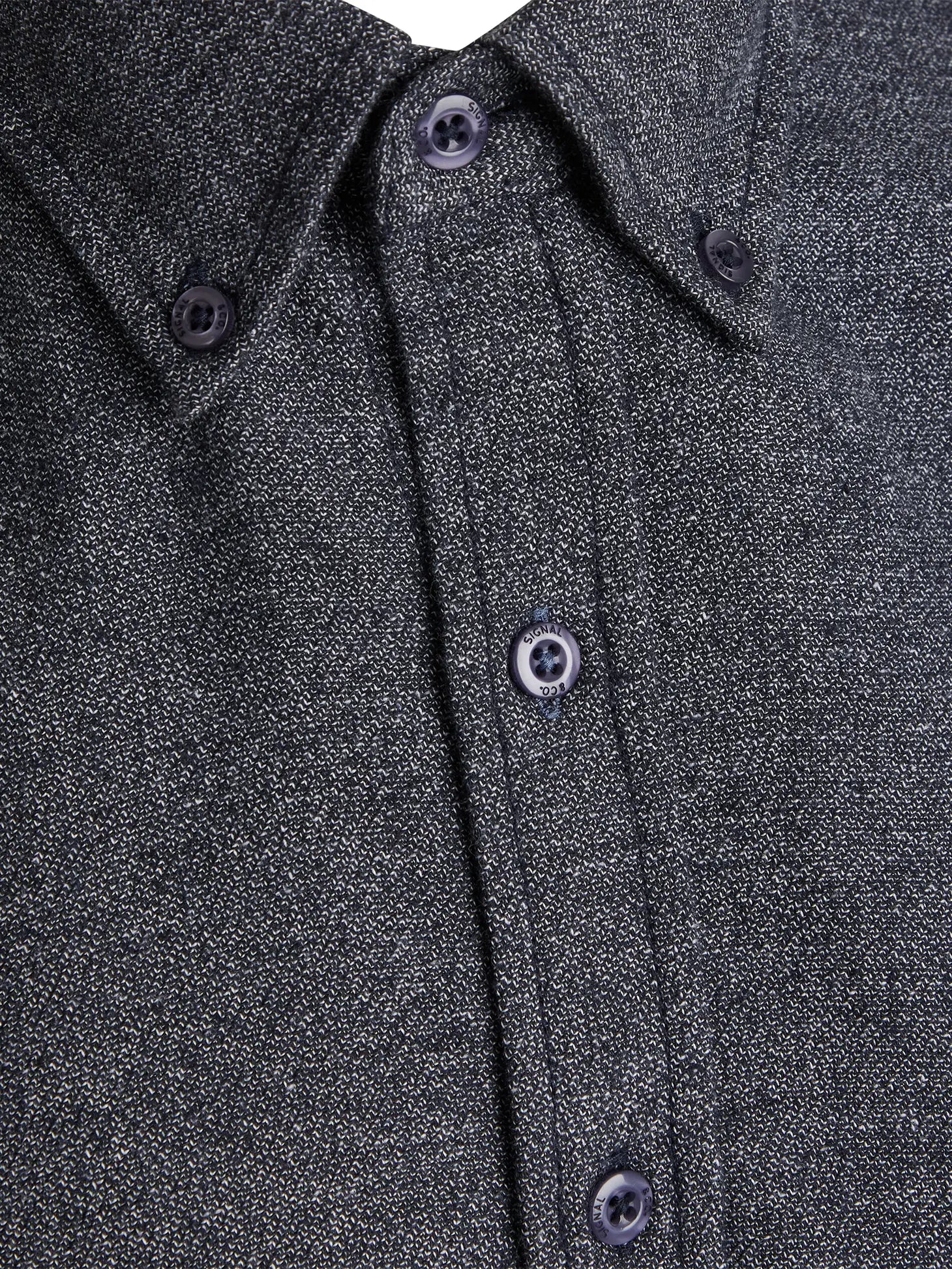 Faire,Signal Clothing, Signal Clothing Dark Blue Brushed Flannel Long Sleeve Button Up, Blue, Large-45-TagM