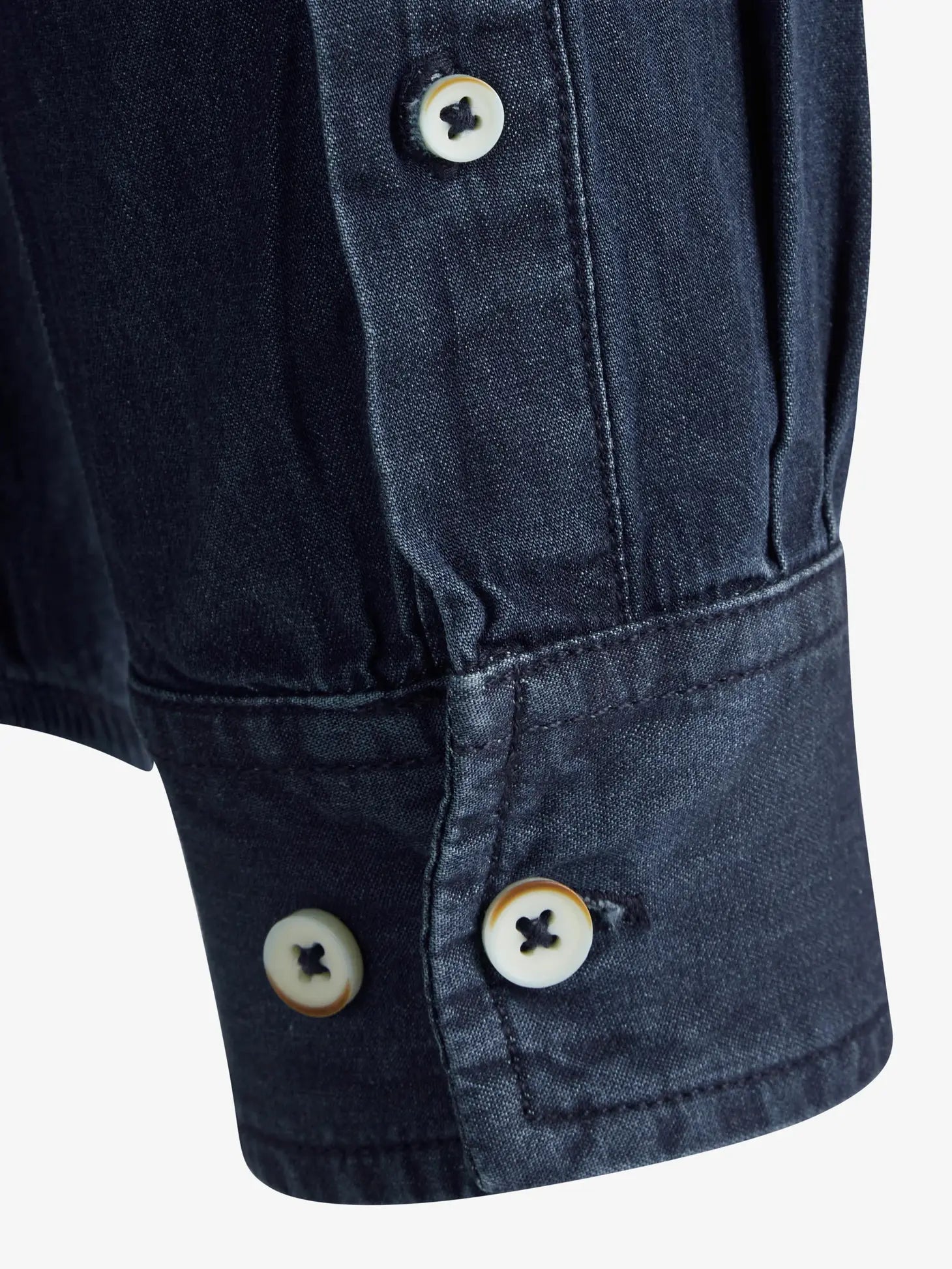 Faire,Signal Clothing, Signal Clothing Dark Blue Denim Long Sleeve Button Up, Blue, Medium-44-TagM