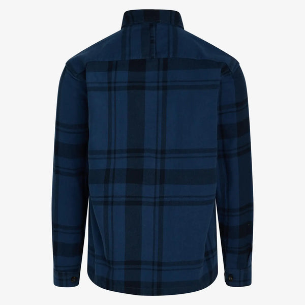 Signal Clothing Dark Blue Tonal Plaid Button Up Shirt Jacket