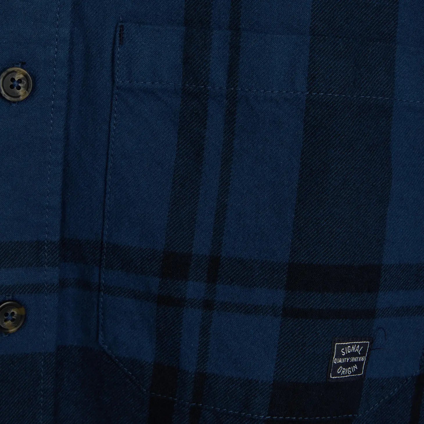 Faire,Signal Clothing, Signal Clothing Dark Blue Tonal Plaid Shacket, Blue, Medium-46-TagM