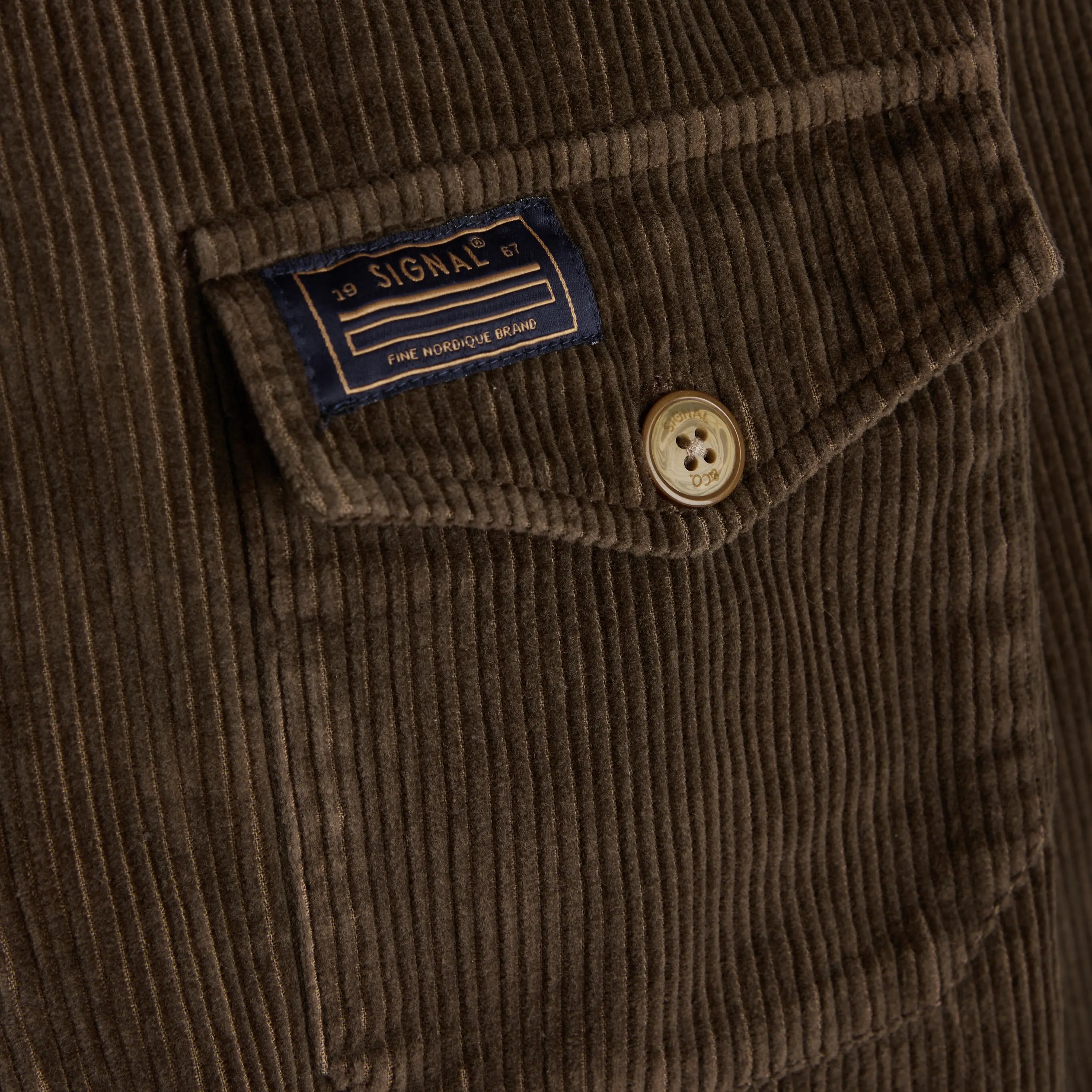 Faire,Signal Clothing, Signal Clothing Dark Brown Corduroy Zip Up Jacket, Brown, Large-47-TagM