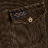 Signal Clothing Dark Brown Corduroy Zip Up Jacket