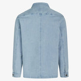 Signal Clothing Light Blue Denim Button Up Shirt Jacket With Three Front Pockets