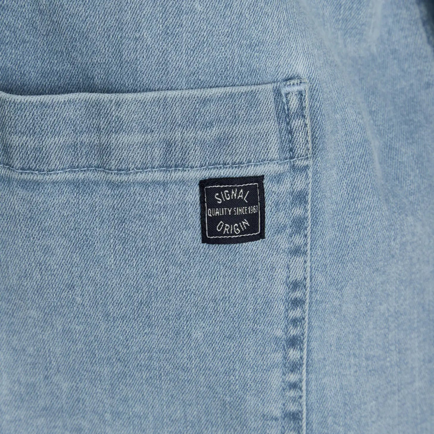 Faire,Signal Clothing, Signal Clothing Light Blue 3 Pocket Denim Shacket, Blue, Extra Large-50-TagXL