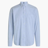 Signal Clothing Light Blue Solid Long Sleeve Oxford Button Up