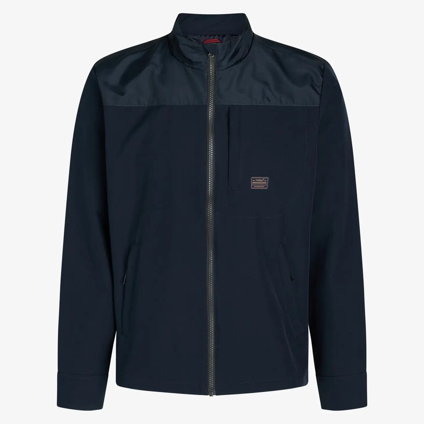 Faire,Signal Clothing, Signal Clothing Navy Lightweight Zip Up Jacket, Blue, Large-47-TagL