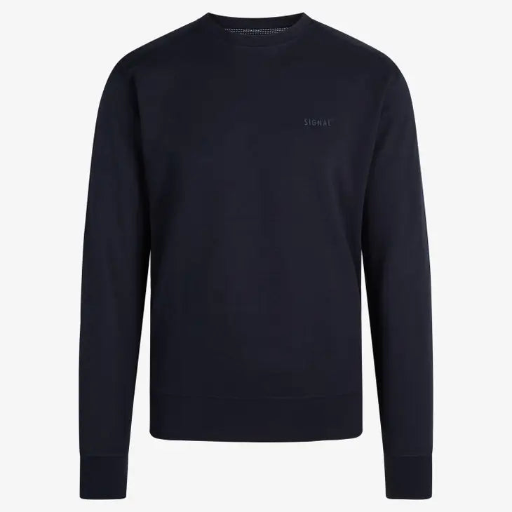 Signal Clothing Navy Long Sleeve Crewneck Sweatshirt – Taelor.Style